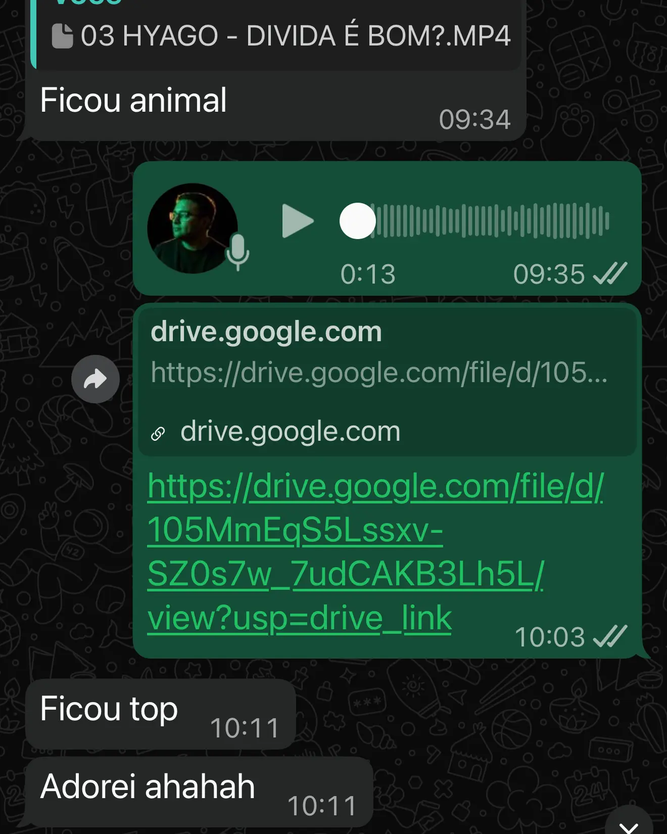 Depoimento de cliente sobre cortes de podcast e vídeo