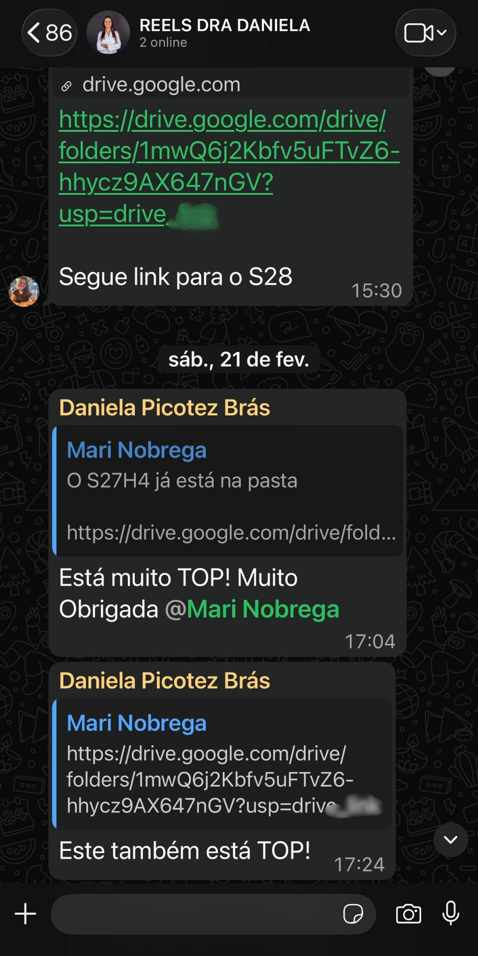 Depoimentos positivos de clientes sobre os vídeos editados